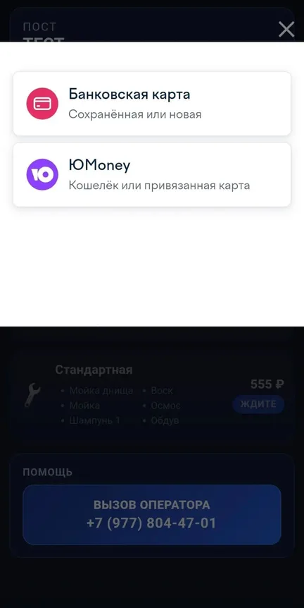 QR Shop Победа на телефоне: оплата